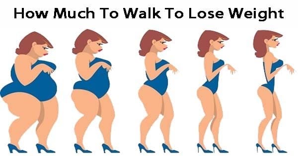 how much we walk to lose a pound