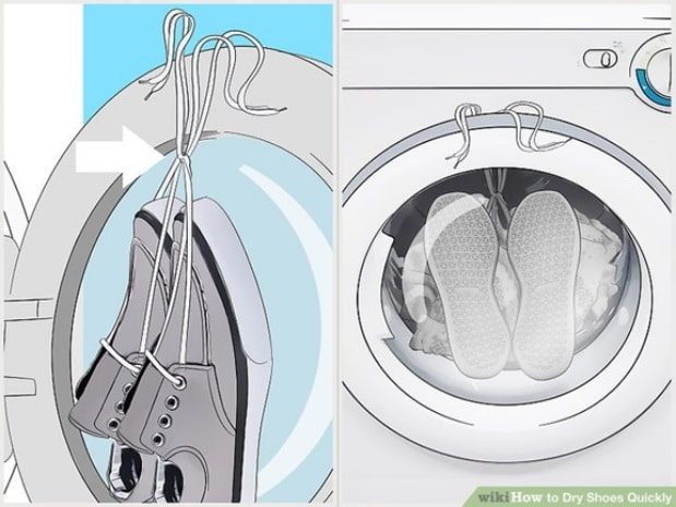 How to Dry Shoes In the Dryer machine